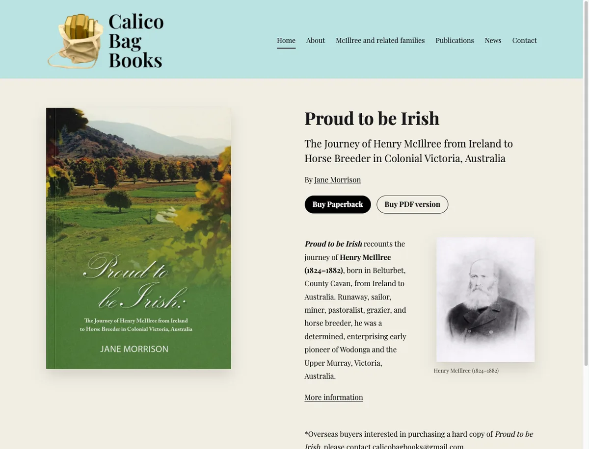 Calico Bag Books website