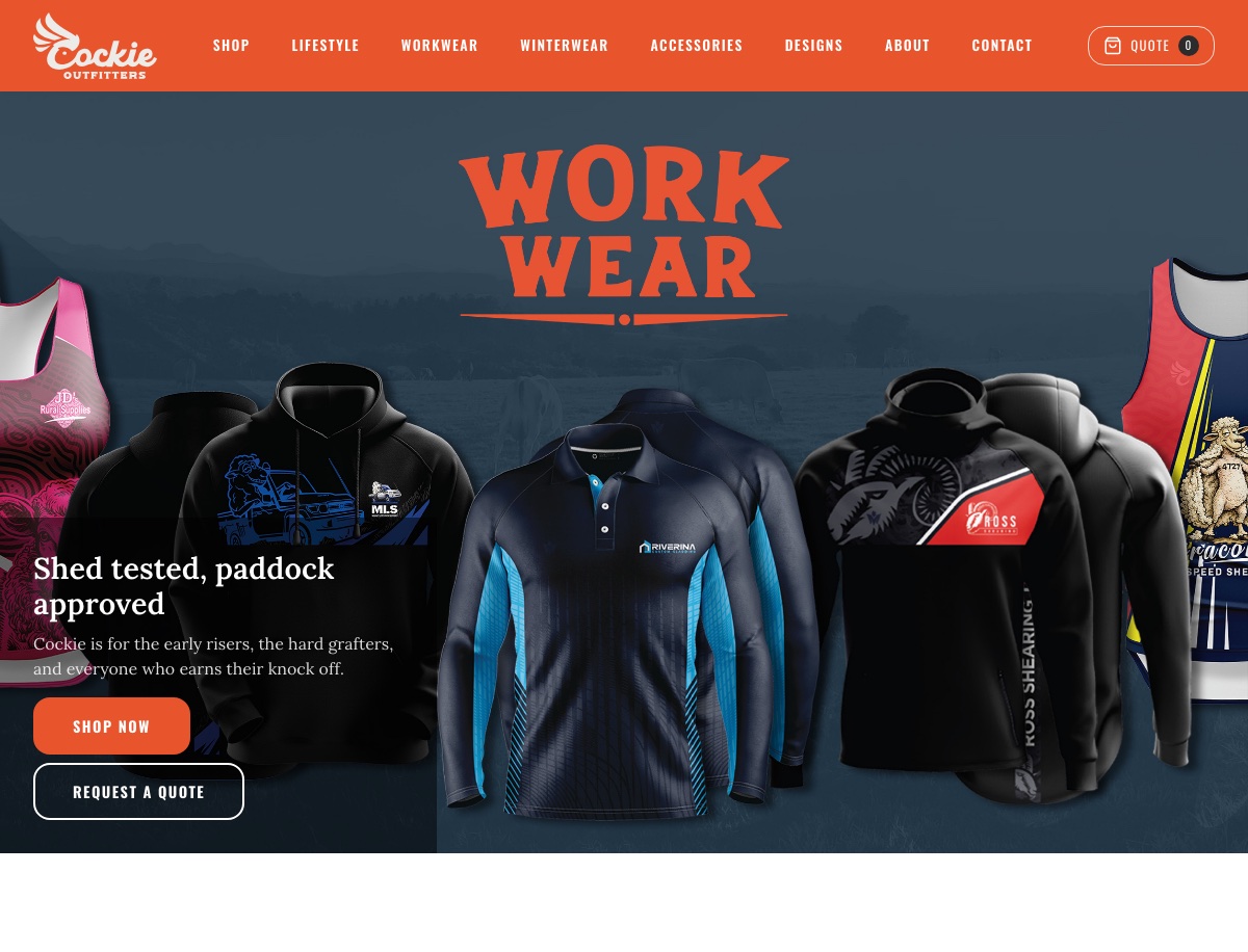 Cockie Outfitters website