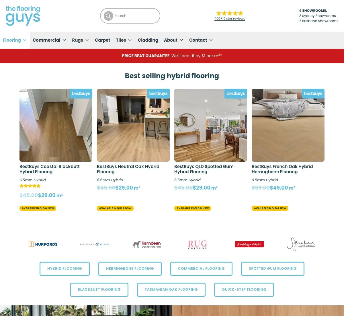 The Flooring Guys website